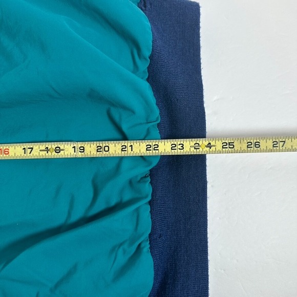 Vintage Lands' End Bomber Jacket Mens Medium Teal/Blue Full Zip Made in USA - Picture 5 of 5
